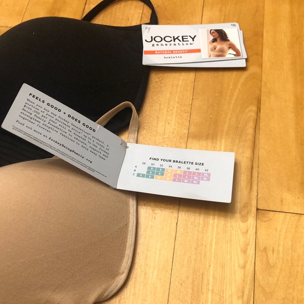 Jockey Black and Tan Women's Bralette